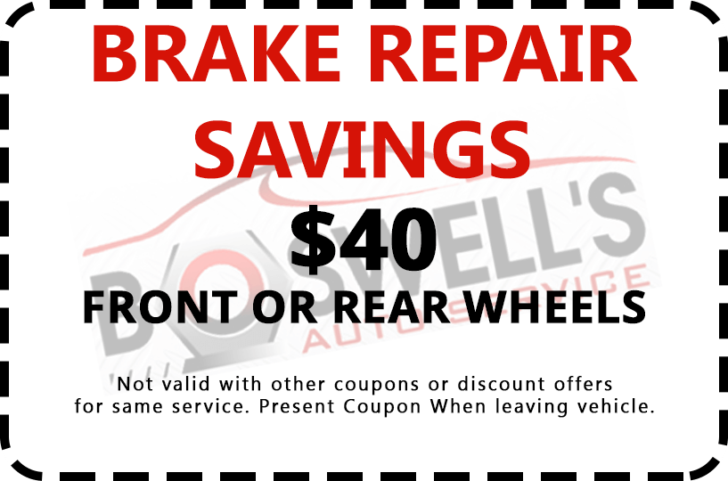 Brake Repair Coupon
